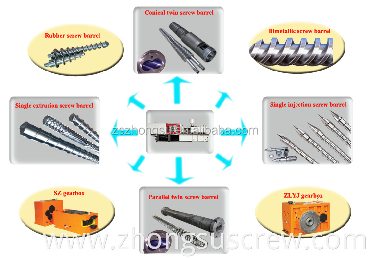 Plastic Blowing Film Extruder Machine Parts/Screw Barel for Plastic